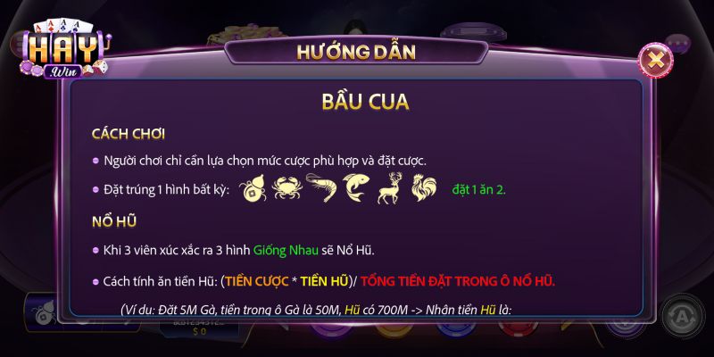 HAYWIN Chia Sẻ Cách Nhớ 6 Mặt Bầu Cua Hiệu Quả Nhất Châu Á